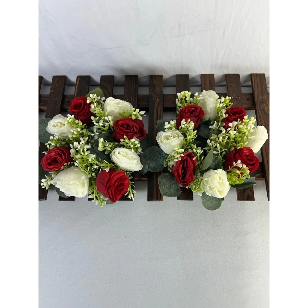 NUPTIO Flower Wreath for Table Centerpieces:‎ 8.5 Inch Small
